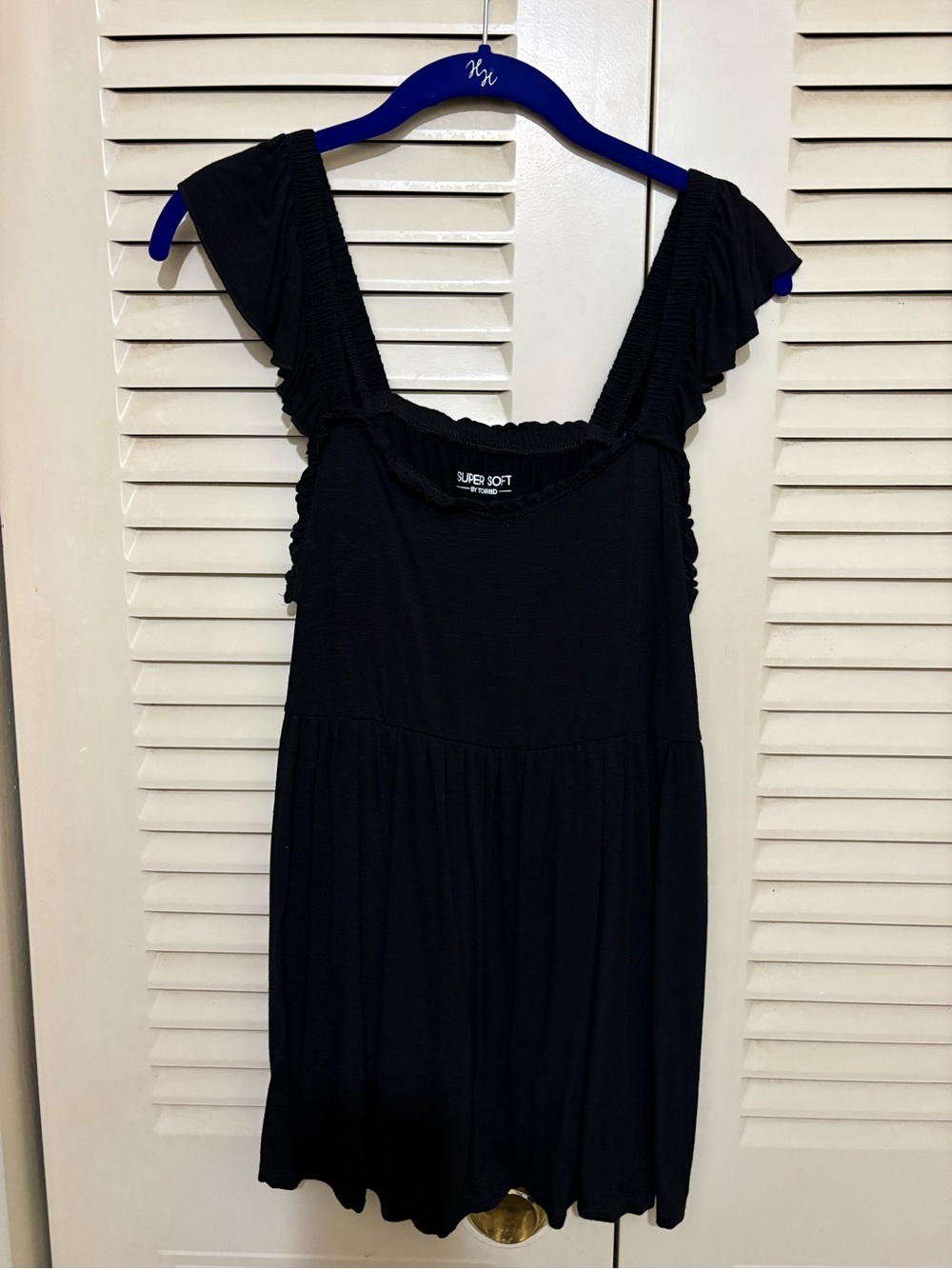 torrid Black Ruffled Strap Tank Top